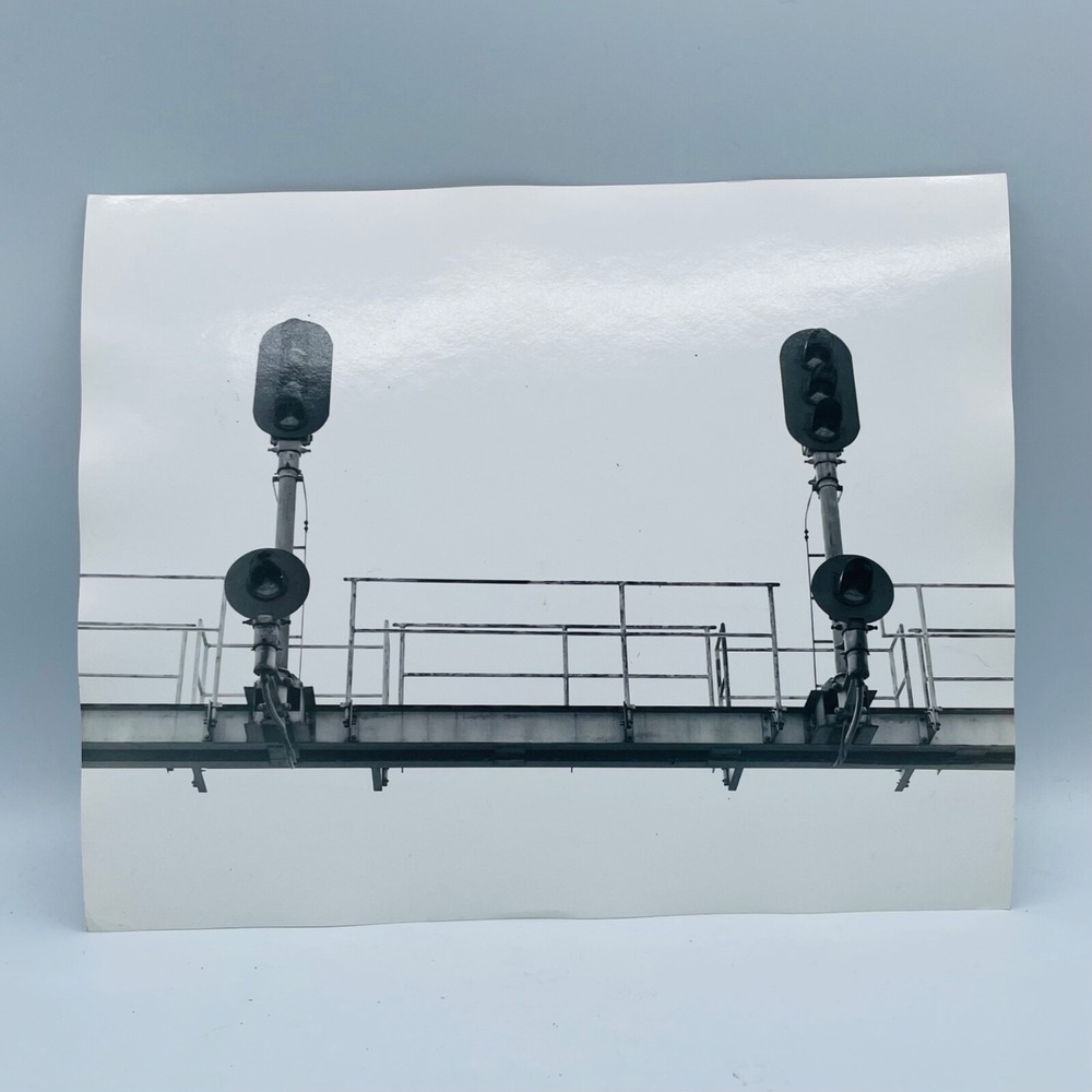 Vintage 8x10 Train Signal Light Photo Southern Railway‎ Orange VA 1973 Photo #1